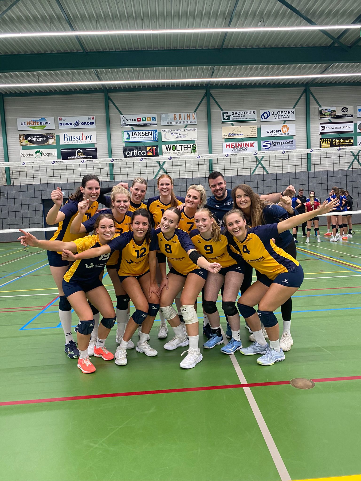 Eerste winst voor dames 1 Lammerink Set-Up ‘65!